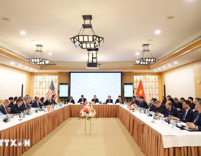 Tổng Bí thư, Chủ tịch nước Tô Lâm dự Tọa đàm bàn tròn với các doanh nghiệp lớn của Hoa Kỳ