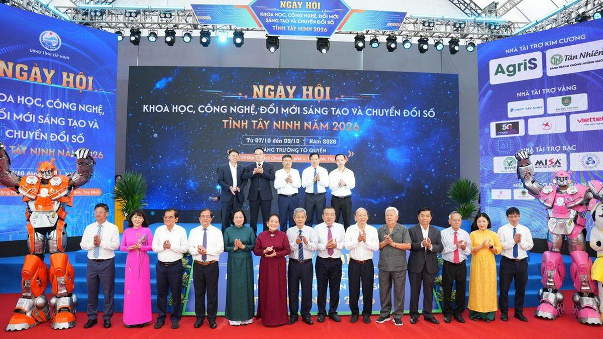 Khoảng 200 gian hàng tại Ngày hội Khoa học, Công nghệ, Đổi mới sáng tạo và Chuyển đổi số Tây Ninh